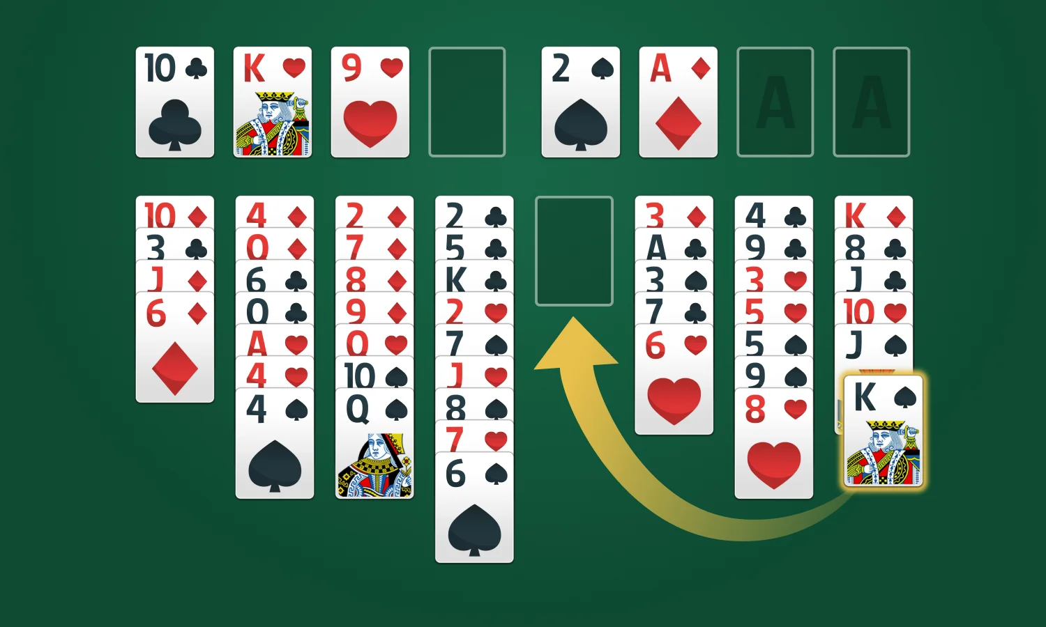 FreeCell Solitaire Rules: Step 4