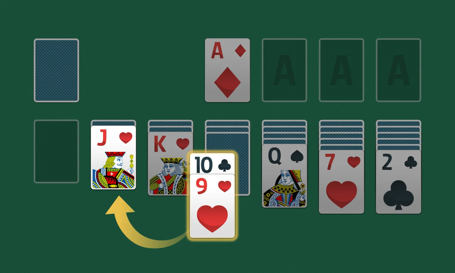 Comment jouer au Solitaire: Empiler des séquences de cartes