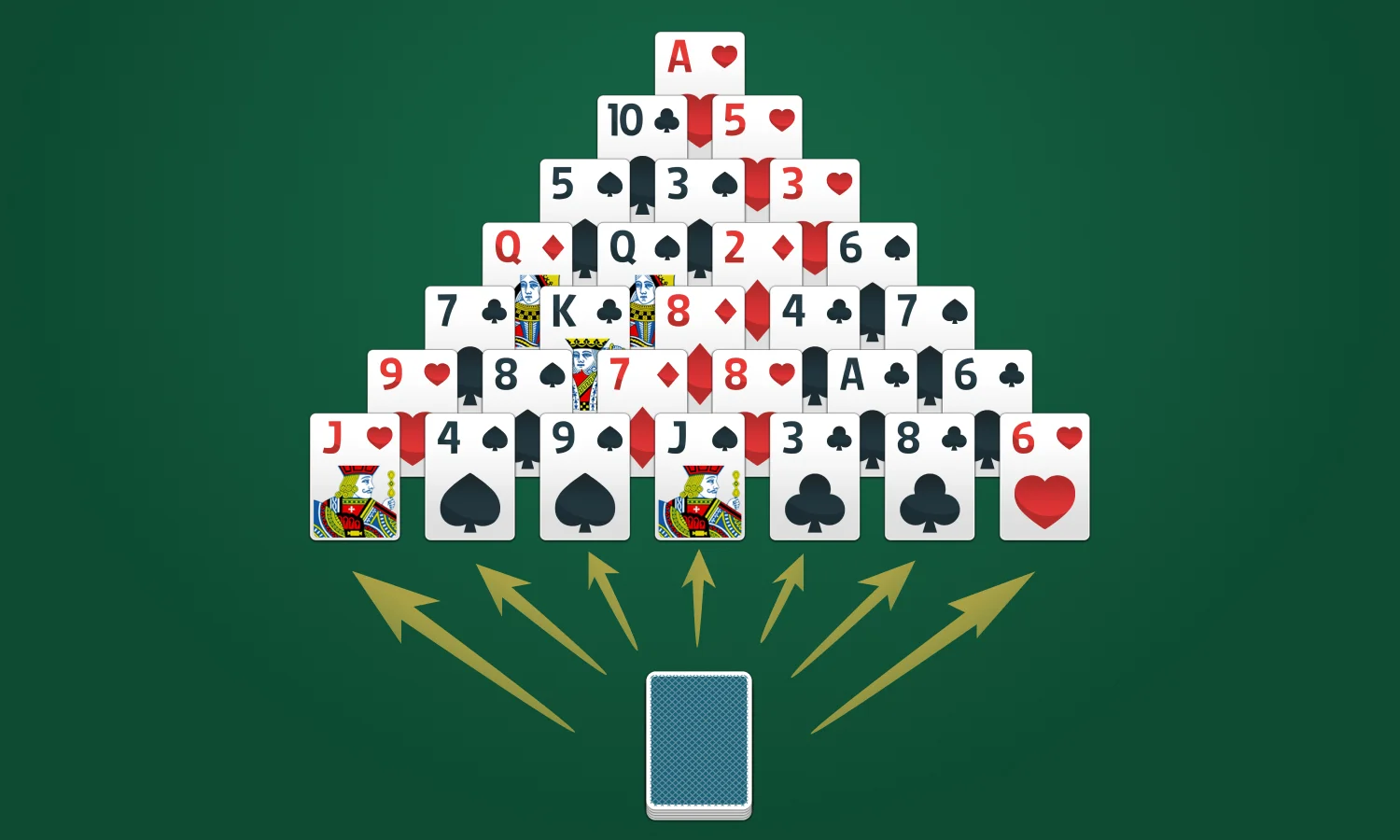 How to Set Up Pyramid Solitaire
