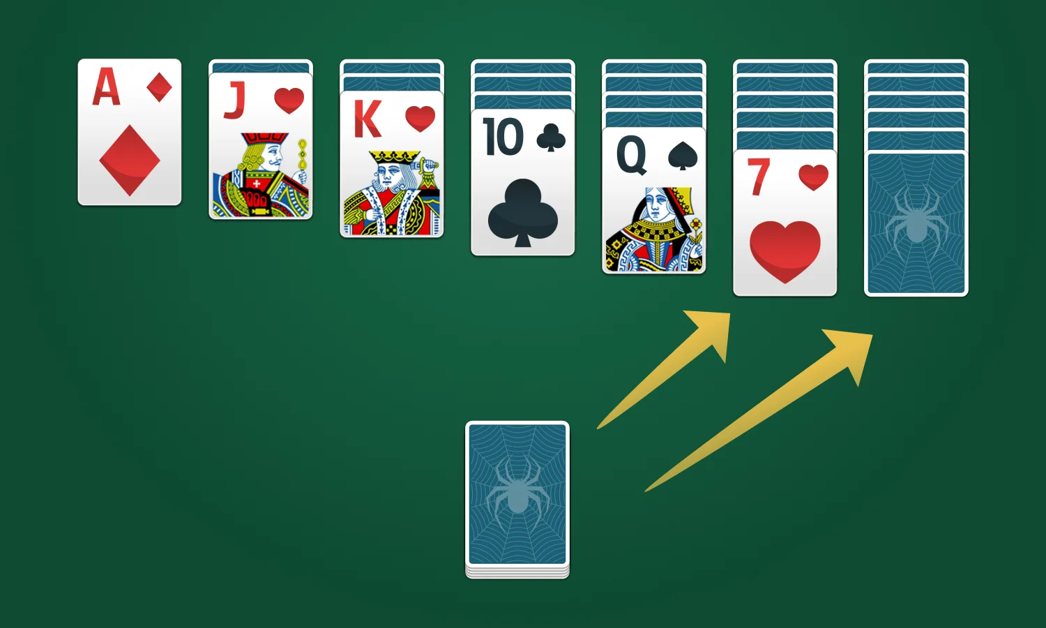 How to Set Up Spider Solitaire with One Deck (Spiderette)