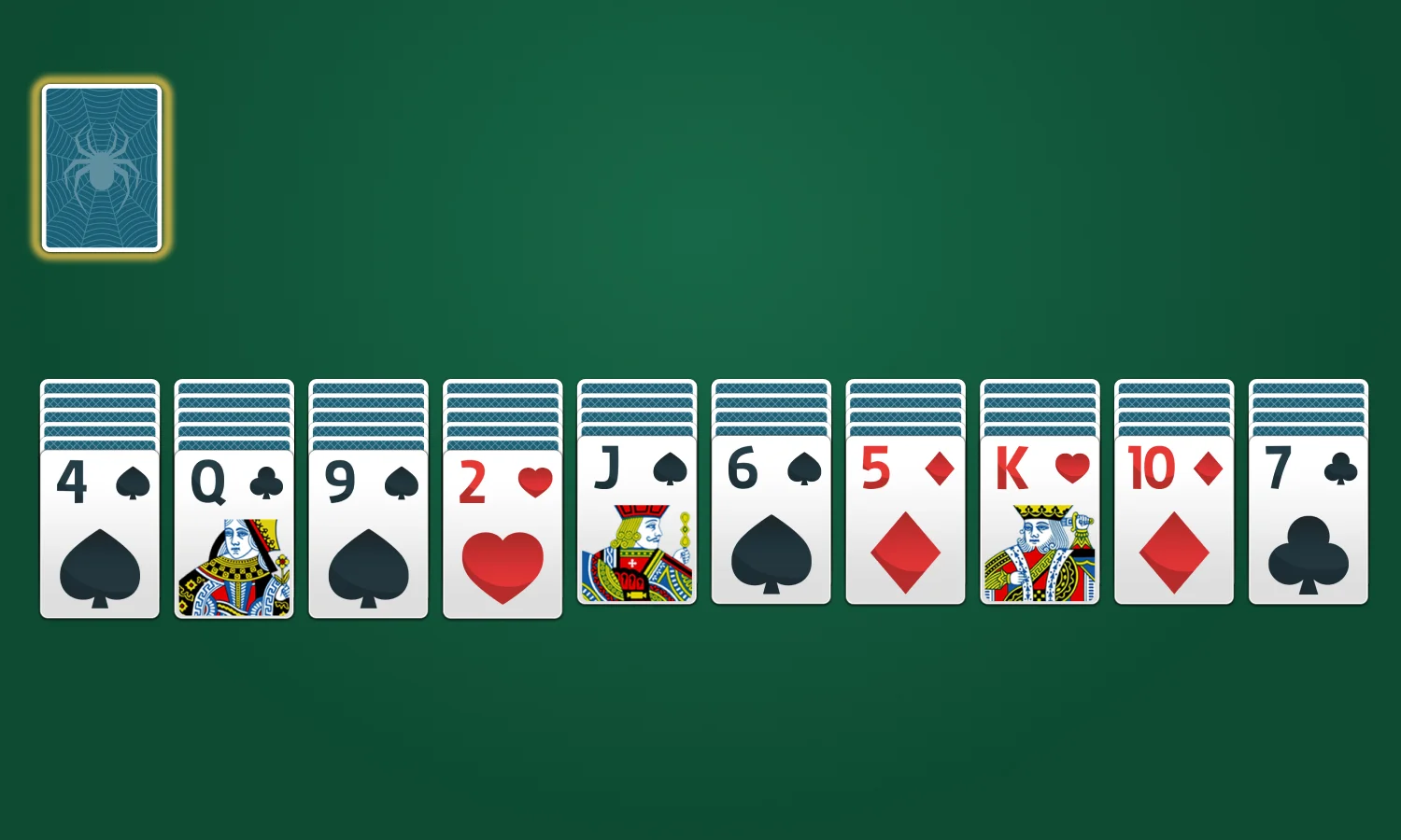 How to Set Up Spider Solitaire: Step 6